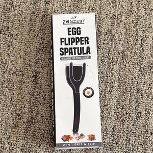 Black Egg Flipper Spatula - 2-in-1 Grip & Flip Brand new